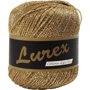 Lurex glitter garen 25 gr. 160mtr. Goud