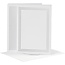 Creotime Kaarten om te borduren Kaart 10,5x15cm. envelop 11,5x16,5cm 6 st. Wit