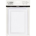 Creotime Kaarten om te borduren Kaart 10,5x15cm. envelop 11,5x16,5cm 6 st. Wit