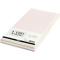 Creotime Kaarten & Enveloppen  Afmeting kaart 15x15cm 50st. Assorti Pastel Kleuren