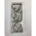 Metalen hart 7x7 cm. 6 st.
