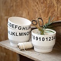 Creotime Rub-On Stickers Letters En Cijfers Hoogte  17 mm.  Wit incl. tool