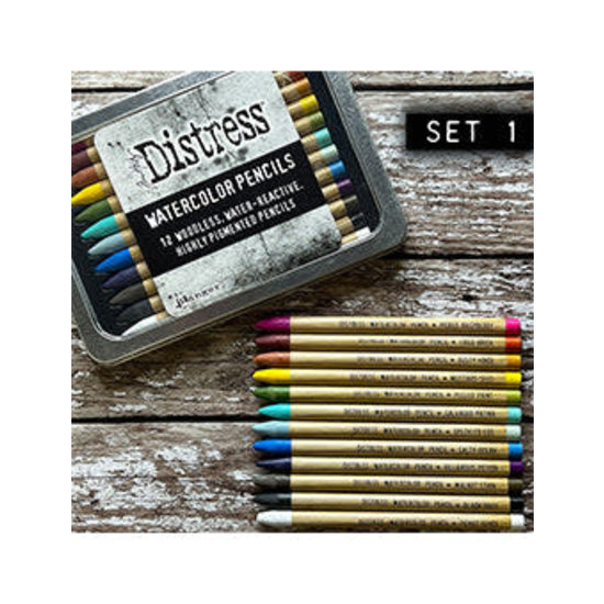 Tim Holtz Tim Holtz Distress Watercolor Pencils Kit #1 12 st.