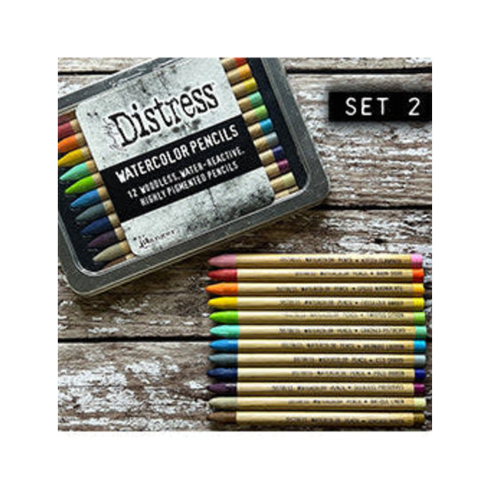 Tim Holtz Ranger Tim Holtz Distress Watercolor Pencils Kit #2 12 st.
