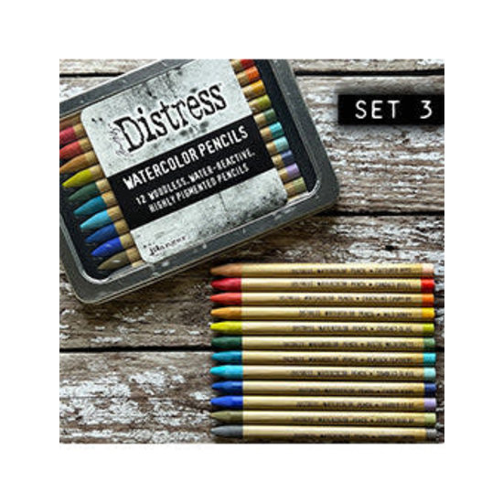Tim Holtz Tim Holtz Distress Watercolor Pencils Kit #3 12 st.
