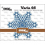Crealies Crealies Varia stans no. 05  Geometrische sneeuwvlok groot 2 st.