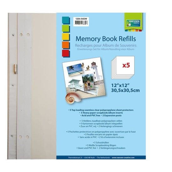 Vaessen Creative Vaessen Creative Memory Book Refills 12x12'' 5st