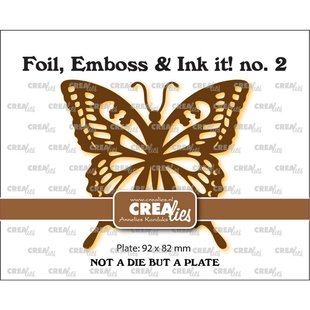 Crealies Foil, Emboss & Ink it SWALUWSTAART VLINDER - LET OP DIT IS GEEN STANS