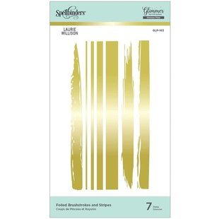 Spellbinders Glimmer Hot Foil Plate Brushstrokes and Stripes 7st.