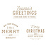 Spellbinders Spellbinders Glimmer Hot Foil Plate Essential Christmas Greetings 3st.