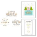 Spellbinders Spellbinders Glimmer Hot Foil Plate Essential Christmas Greetings 3st.