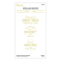 Spellbinders Spellbinders Glimmer Hot Foil Plate Essential Christmas Greetings 3st.