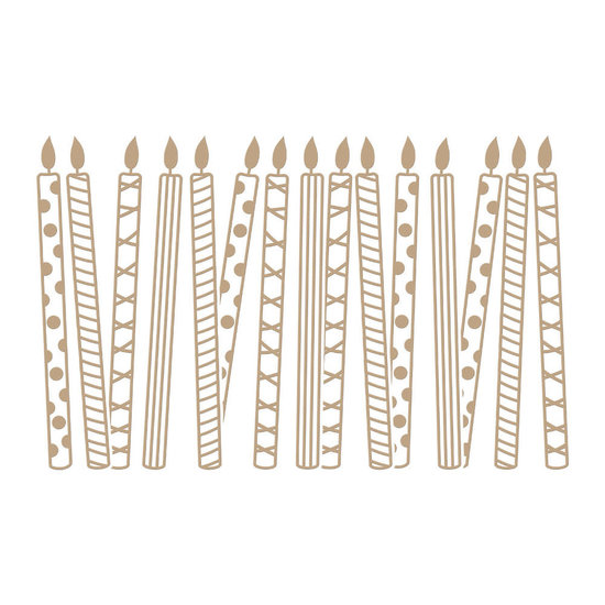Spellbinders Spellbinders Glimmer Hot Foil Plate So Many Candles 1st.