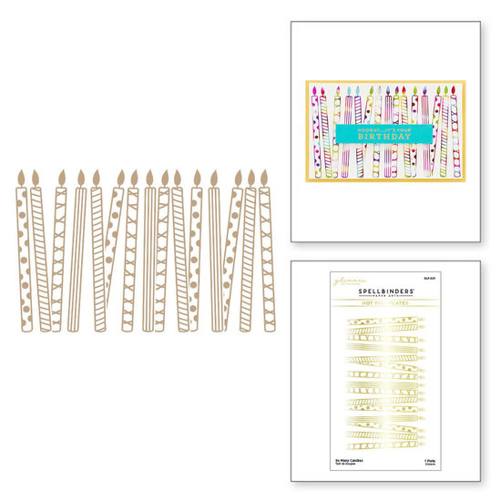 Spellbinders Spellbinders Glimmer Hot Foil Plate So Many Candles 1st.