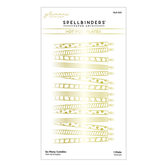 Spellbinders Spellbinders Glimmer Hot Foil Plate So Many Candles 1st.