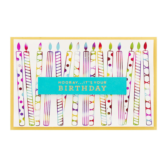 Spellbinders Spellbinders Glimmer Hot Foil Plate So Many Candles 1st.