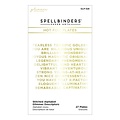 Spellbinders Spellbinders Glimmer Hot Foil Stitched Alphabet Glimmer Descriptors 27st.