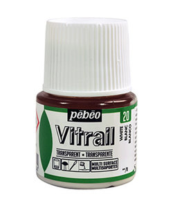 Pebeo Vitrail Glasverf Transparent 45ml White nr. 20