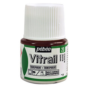 Pebeo Vitrail Glasverf Transparent 45ml White nr. 20