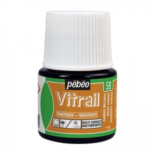 Pebeo Vitrail Glasverf Transparent 45ml Amber Brown nr. 59