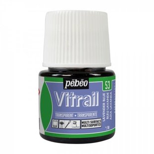 Pebeo Vitrail Glasverf Transparent 45ml Lavender Blue nr. 53