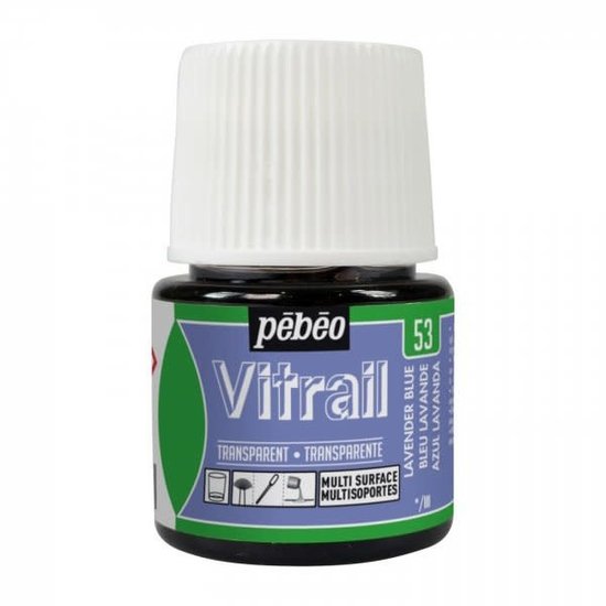Pebeo Pebeo Vitrail Glasverf Transparent 45ml Lavender Blue nr. 53