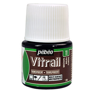 Pebeo Vitrail Glasverf Transparent 45ml Brown nr. 11