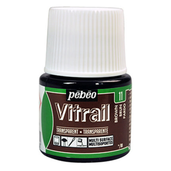 Pebeo Pebeo Vitrail Glasverf Transparent 45ml Brown nr. 11