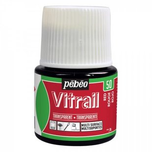 Pebeo Vitrail Glasverf Transparent 45ml Red nr. 50