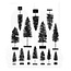 Tim Holtz Tim Holtz Cling Stamp Bottlebrush Trees