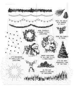 Tim Holtz Cling Stamp Darling Christmas