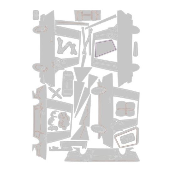 Tim Holtz Sizzix Thinlits Die Set Tim Holtz Road Trip Colorize 25 Dies