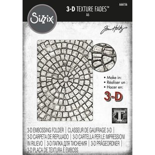 Sizzix 3-D Texture Fades Embossing Folder - Mosaic