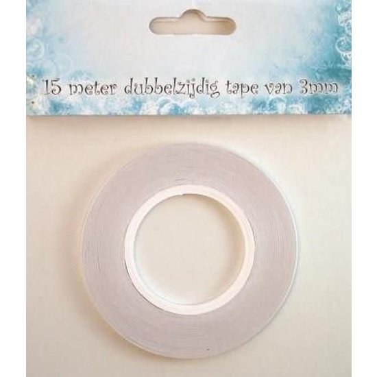 Nellie's Choice Nellie‘s Choice Tissue tape dubbelzijdig klevend 3mm 15mtr.