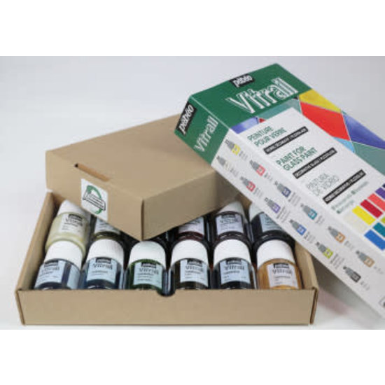 Pebeo Pebeo Vitrail glasverf initiatieset Discovery Collection 12x20ml