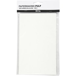 Papier Pulp Vellen 100gr Off-White ca. 12-14 sheets