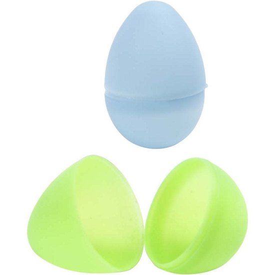 Creotime Plastic Eieren 4,5x3cm. Pastel kleuren 24 st.