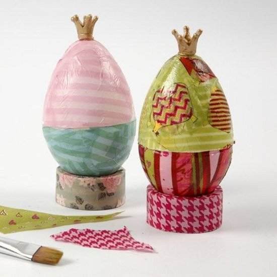 Creotime Plastic Eieren 4,5x3cm. Pastel kleuren 24 st.