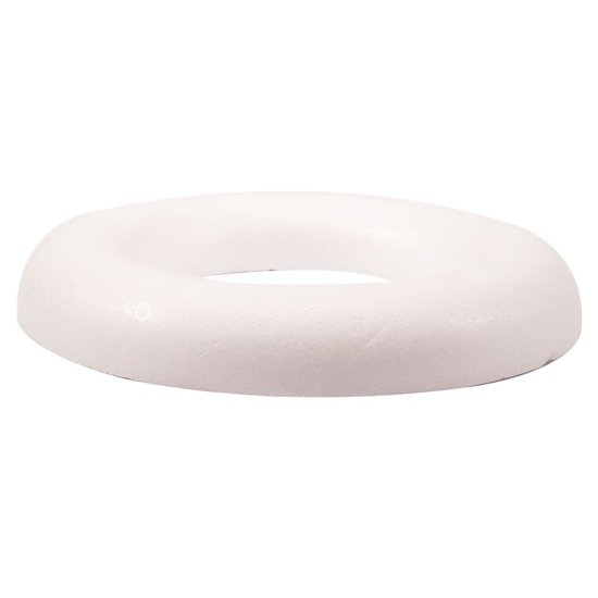 Piepschuim Ring Halfplat 25cm.