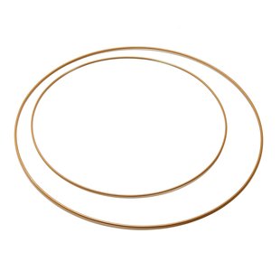 Spanring metaal Rond Goud 30cm. 5mm Per 1 stuk