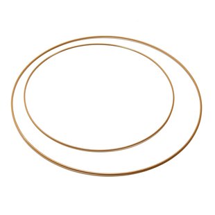 Spanring metaal Rond Goud 30cm. 5mm Per 1 stuk