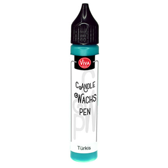 Viva Decor Viva Decor Kaarsen Was Pen 28 ml. Turquoise