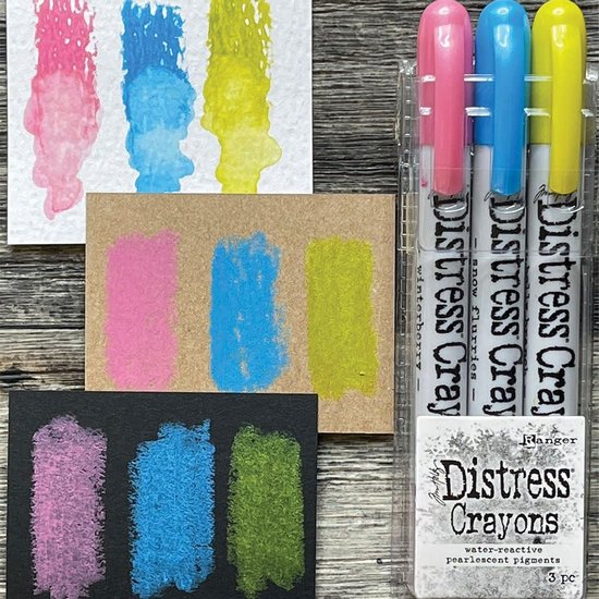 Tim Holtz Tim Holtz Distress Crayons Pearlescent Pigments set #2 Holiday 3 pcs.