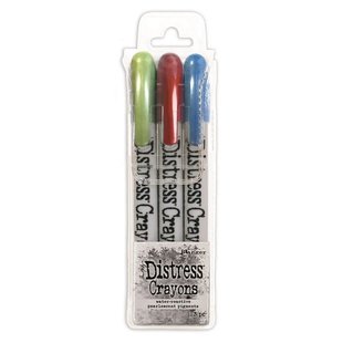 Tim Holtz Distress Crayons Pearlescent Pigments set #3 Holiday 3 pcs.