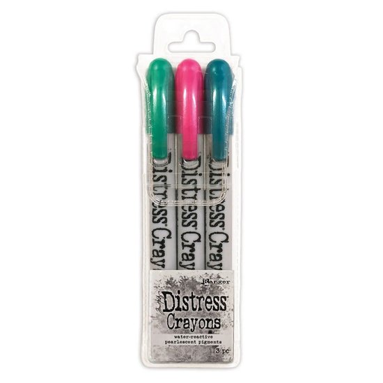 Tim Holtz Tim Holtz Distress Crayons Pearlescent Pigments set #4 Holiday 3 pcs.