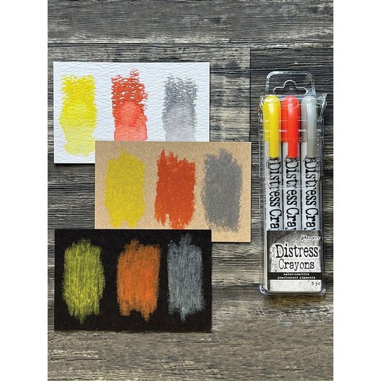 Tim Holtz Tim Holtz Distress Crayons Pearlescent Pigments set #3 Halloween 3 pcs.