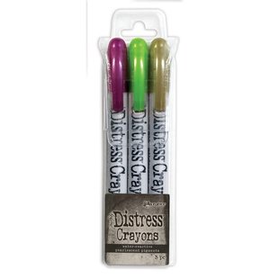 Tim Holtz Distress Crayons Pearlescent Pigments set #4 Halloween 3 pcs.