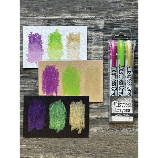 Tim Holtz Tim Holtz Distress Crayons Pearlescent Pigments set #4 Halloween 3 pcs.