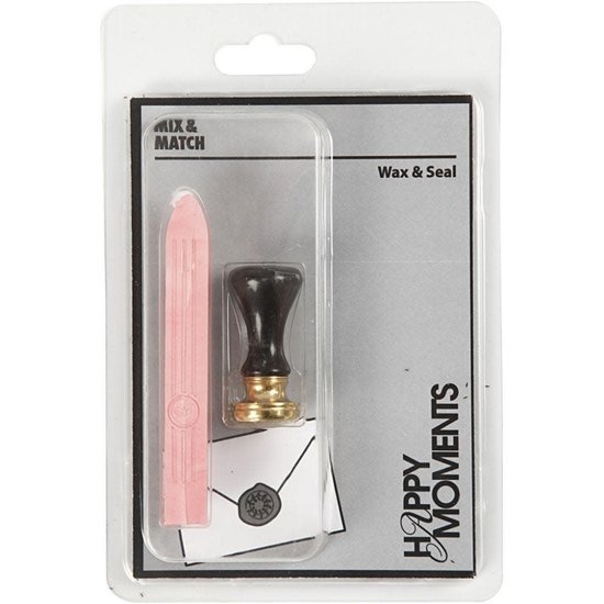 Creotime Wax zegel Set 17mm. Roze