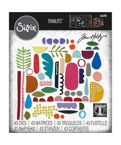 Sizzix Thinlits Die Set Tim Holtz Abstract Elements 43 Dies